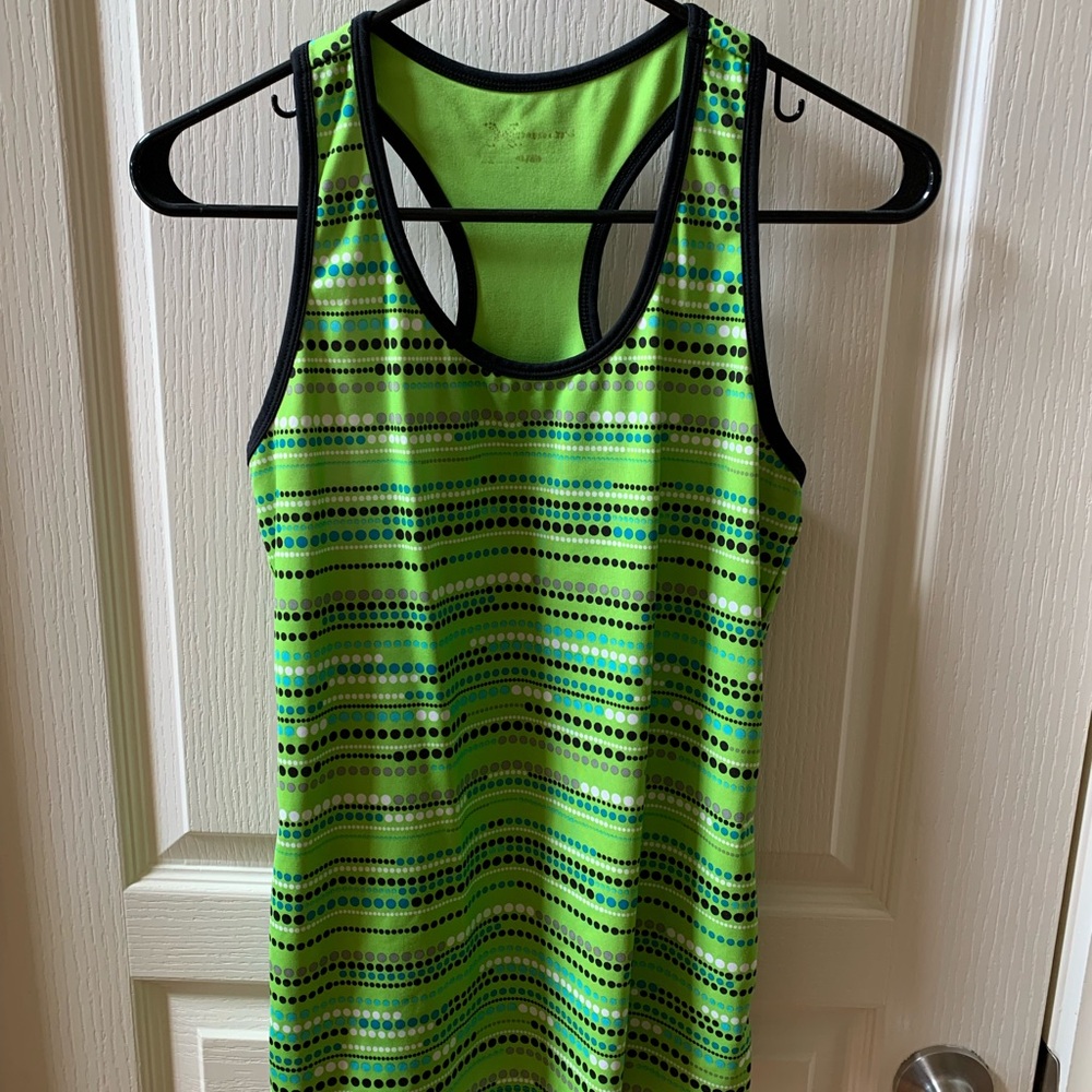 Green Striped Tank Top